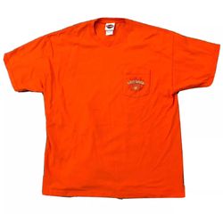 Vintage Harley-Davidson Motorcycles Jackson, Wyoming Orange T Shirt Size XL