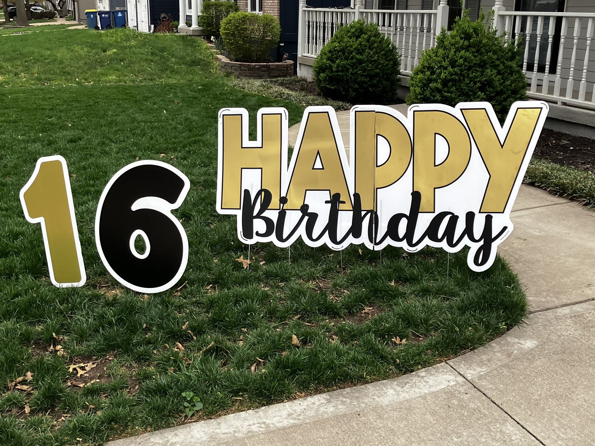 Happy Birthday Yard Sign