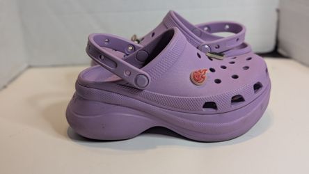 Crocs Classic Bae Platform Clogs Purple womens 9