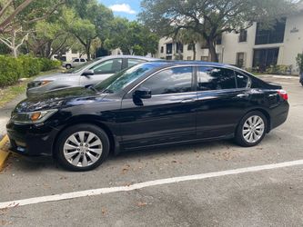 Black Honda accord 4 door v6 with navigation