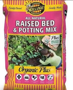 Raised garden bed soil