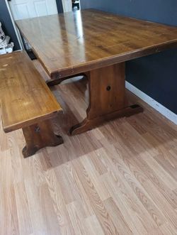 Large Table With Bench