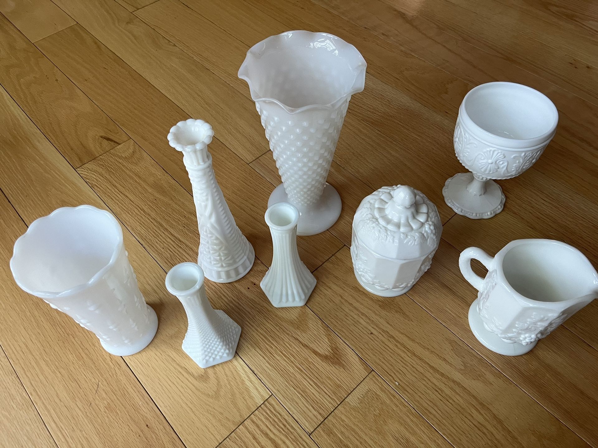 Lot Of Milkglass Items