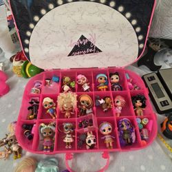 LOL Surprise Dolls & 2  Carry Cases.