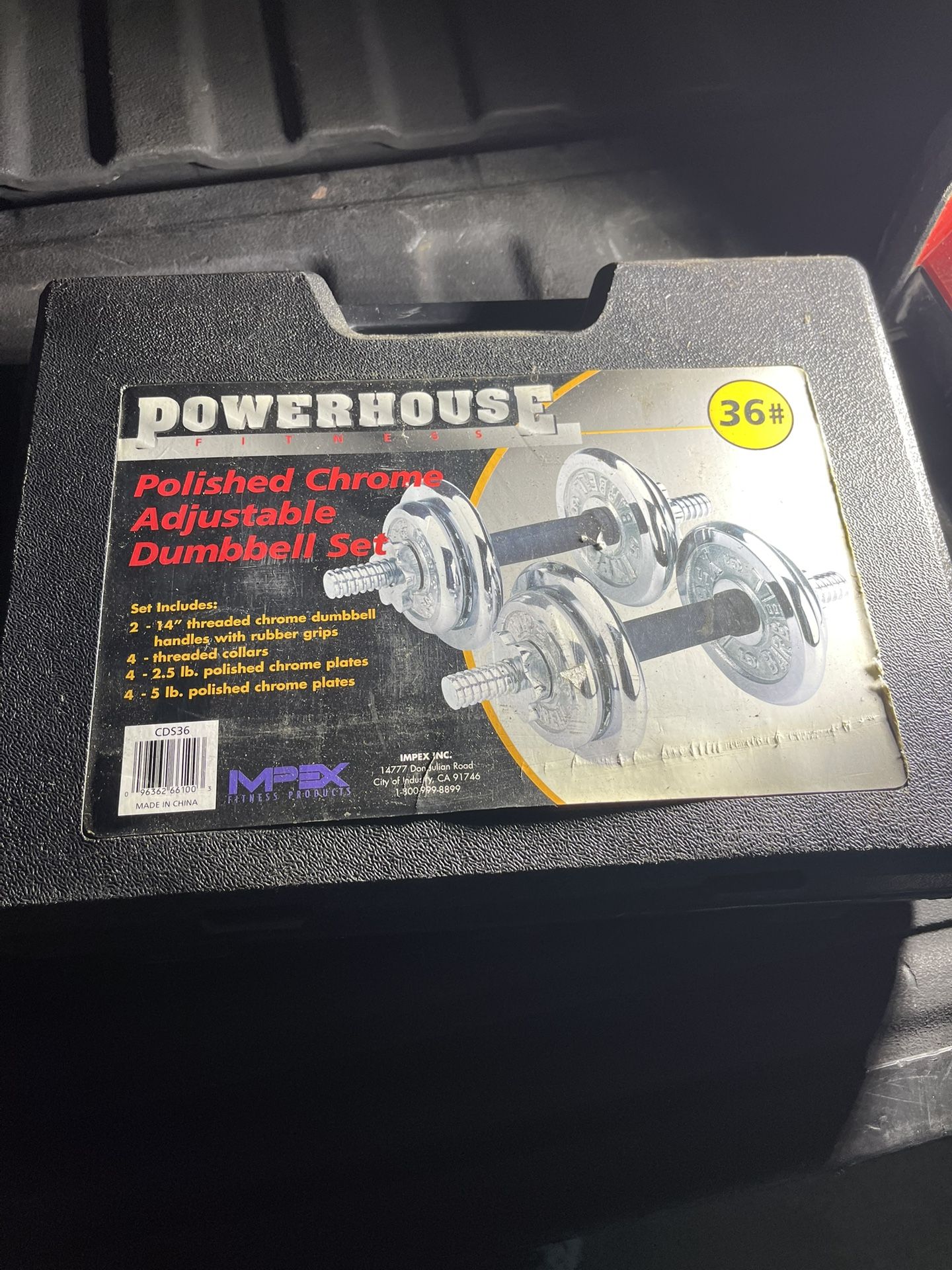 20lb Chrome Dumbbell Weight Set