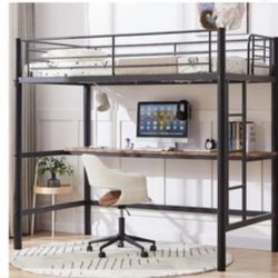 Twin Loft Bunkbed With Desk