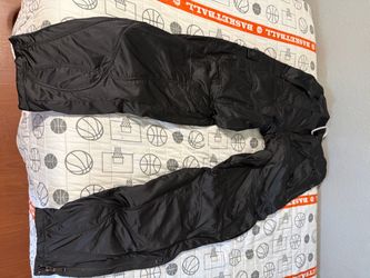 Black Nylon Cargo Pants