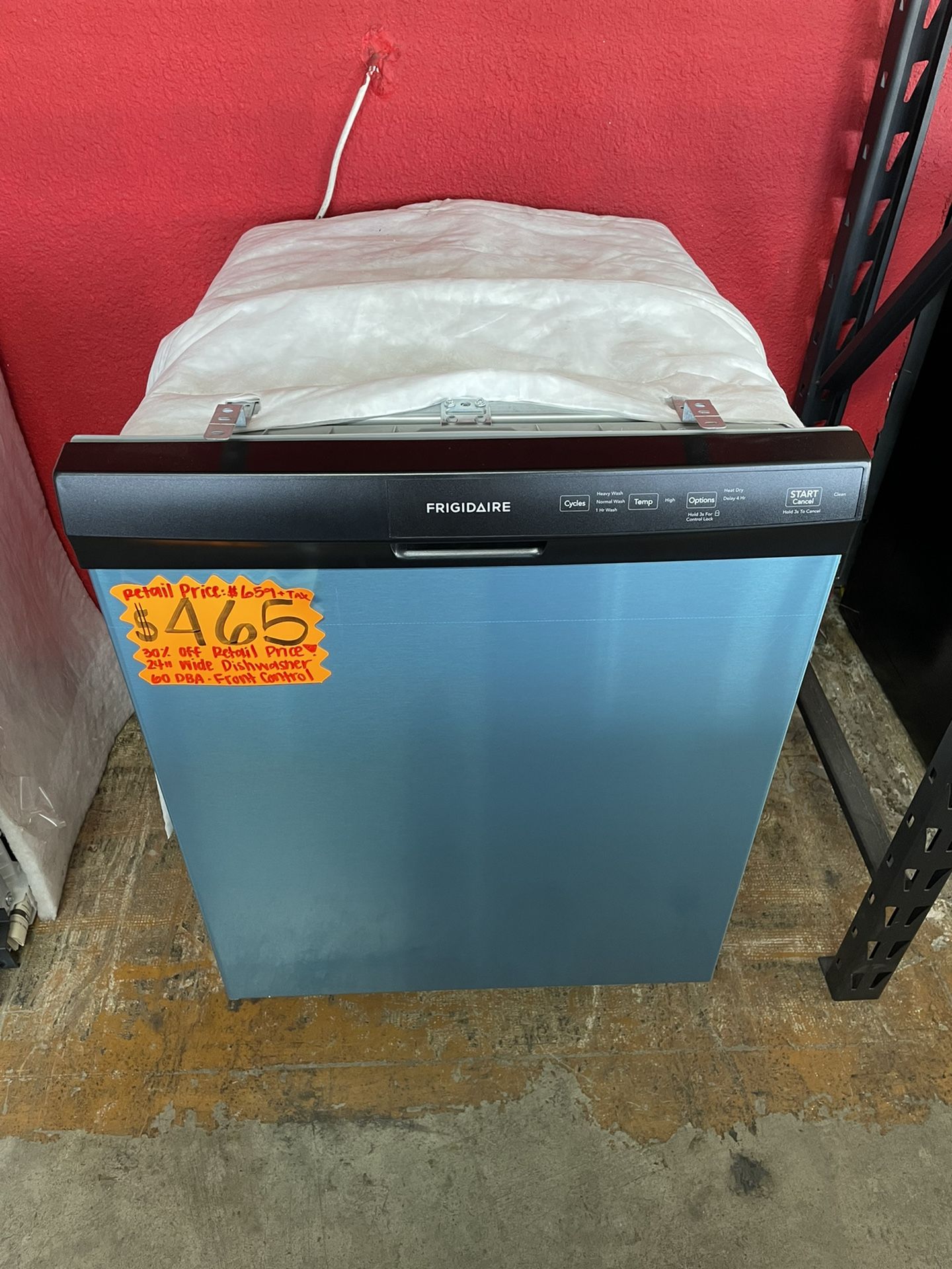 New Frigidaire Dishwasher 24” Wide