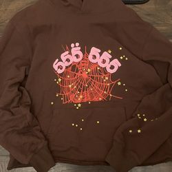 SP5DER Brown Hoodie – Good Condition 