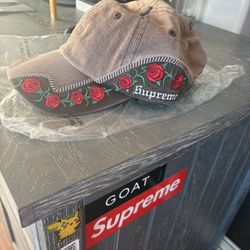 Supreme Denim Rose Cap 6 Panel MOCHA