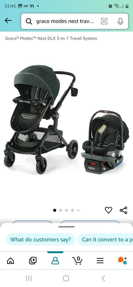 3 In One Stroller And Car Seat With Base