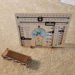 Wooden Desk Calendar From ETSY