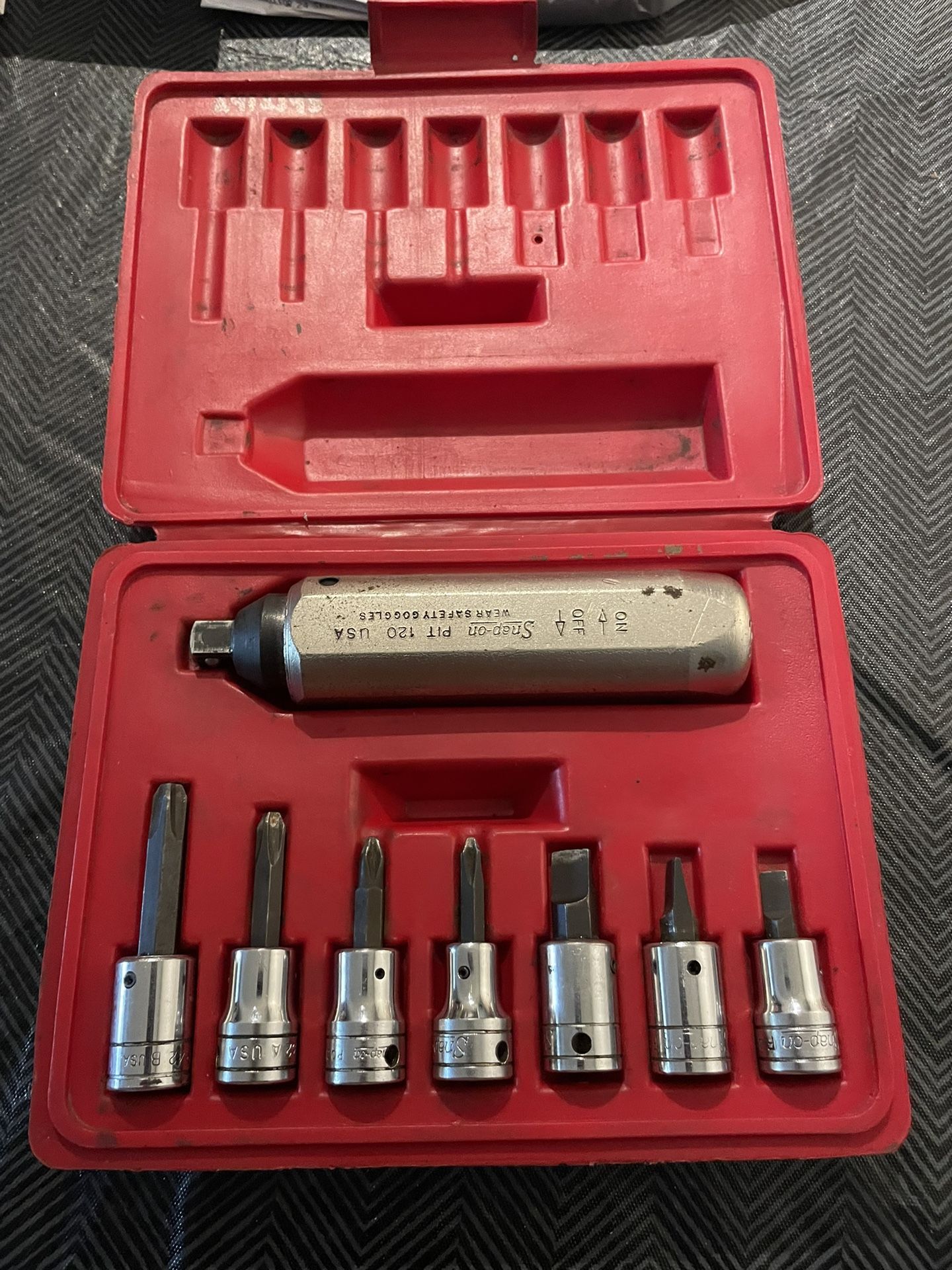 Snapon 8 pc impact driver socket set used grrat condition $150 