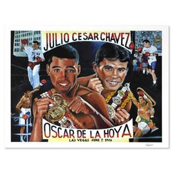 Julio Cesar Chavez vs. Oscar De La Hoya Limited Edition Lithograph