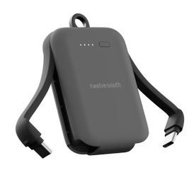 NEW - Twelve South 2,000mAh Power Clip Bank, iPhone 17, USB-C Devices, Color Slate