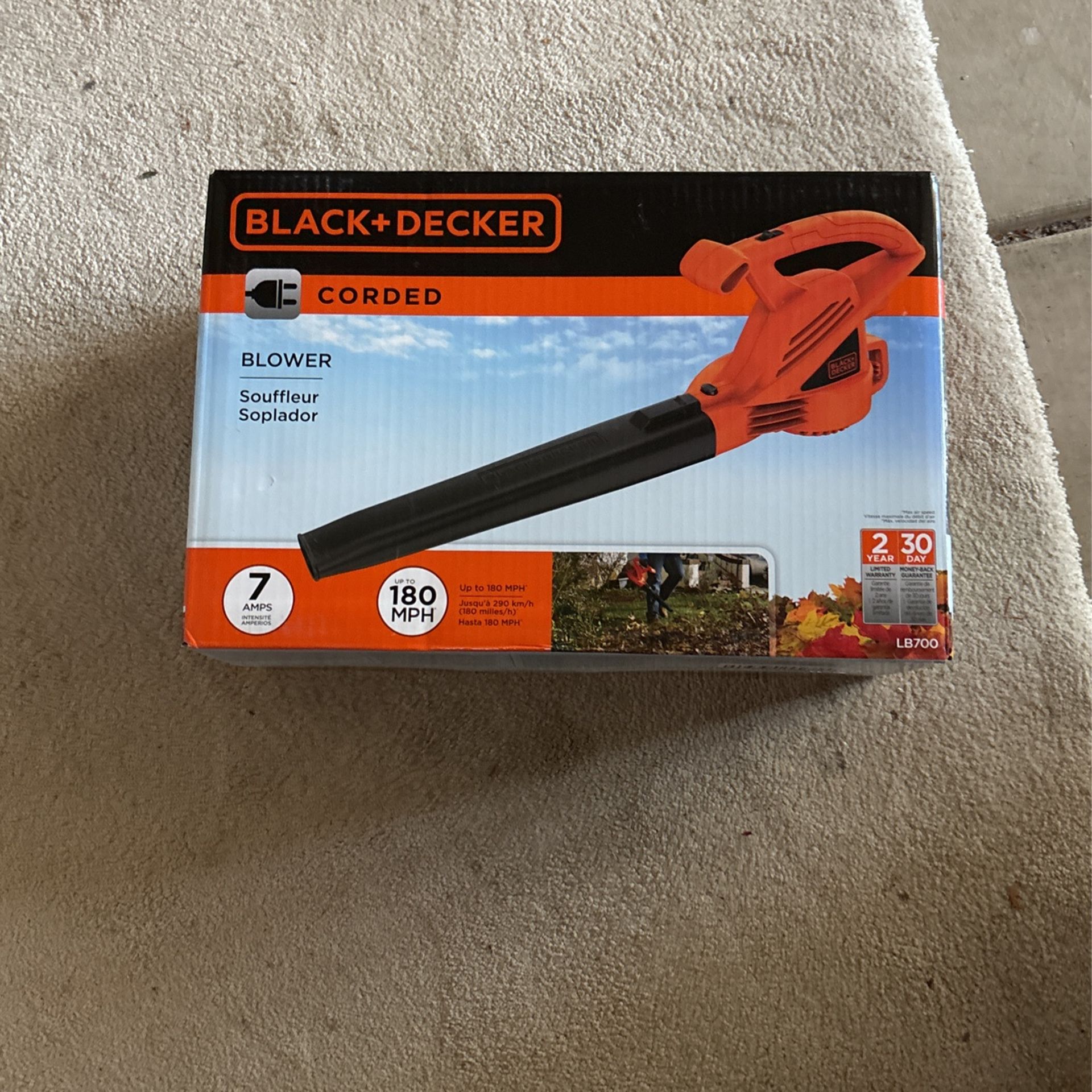 New Black & Decker Leaf Blower.