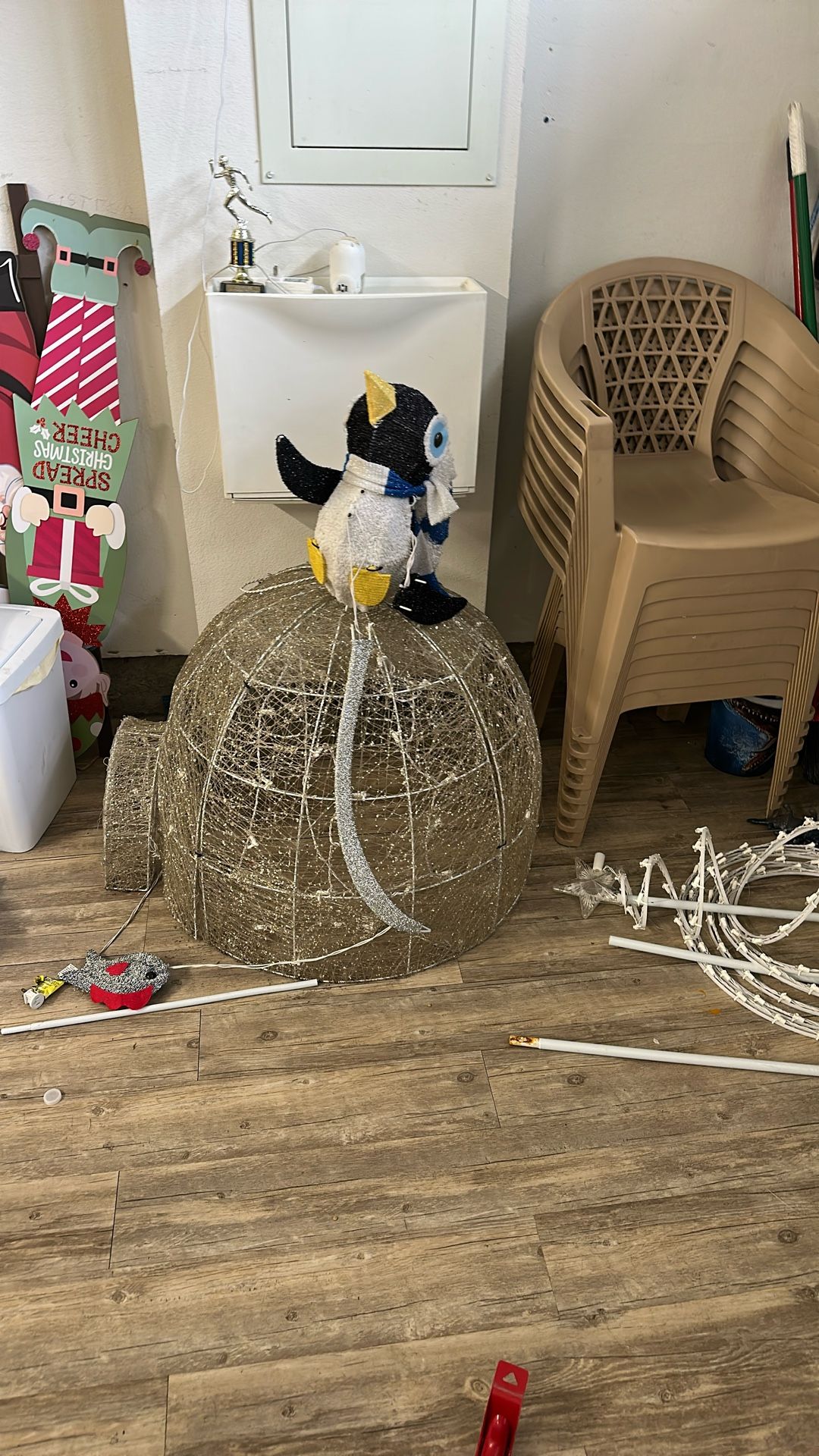 Home Depot Penguin Igloo Christmas Decoration