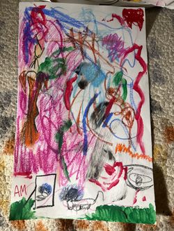 Abstract artwork for sale. 9”x12”. Mixed media.