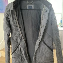 Grey Quilted Jacket (J. Crew; Mens XS)