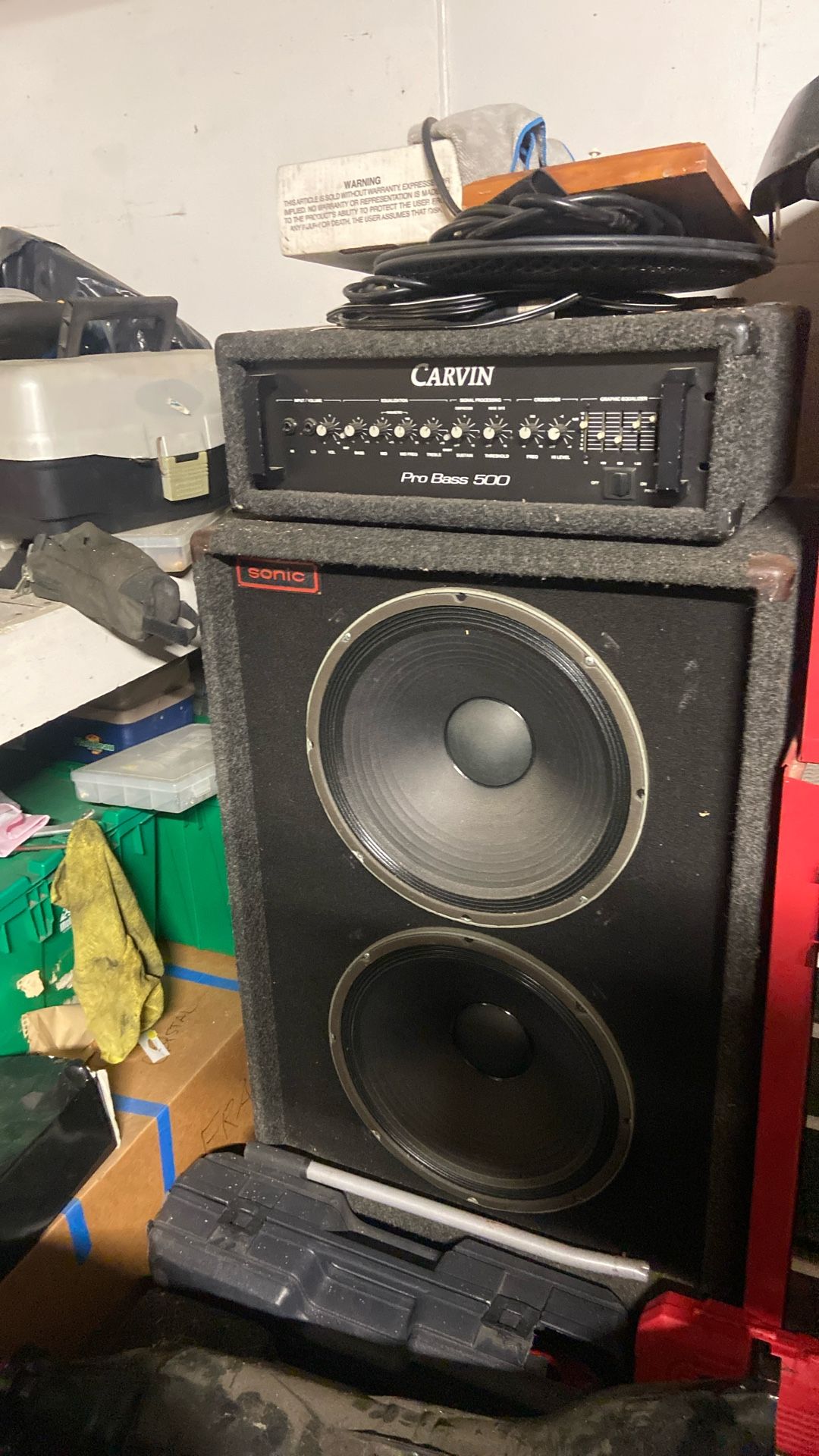 Bass rig, speakers definitely work, but head stopped years ago. Totally fixeable