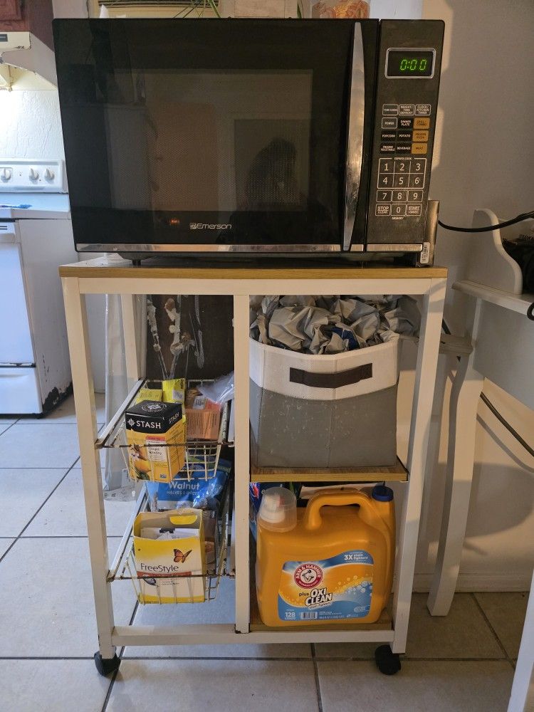 Microwave & Stand