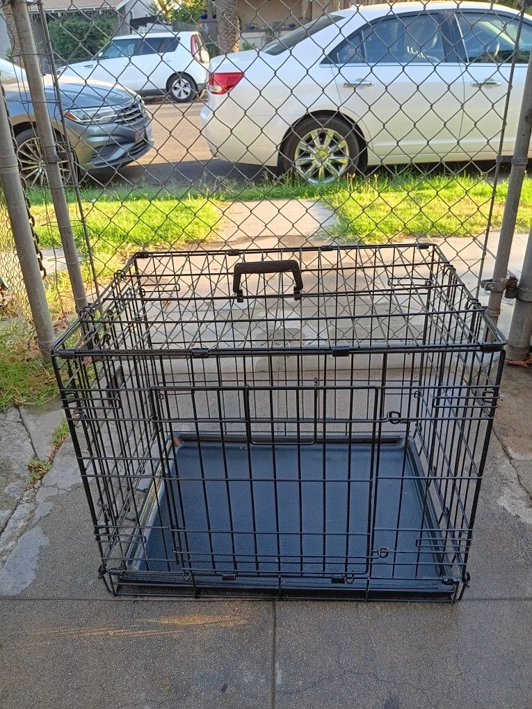 Crate 24"w ×17"L ×19"tall.
