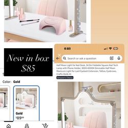 Half Moon Nail Desk Light