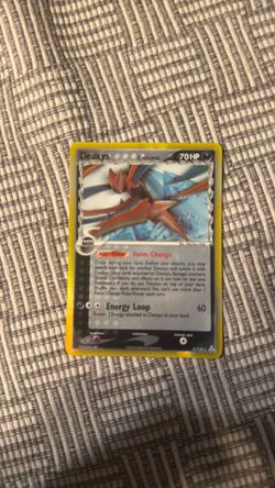 Deoxys holo pokemon card