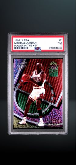 1993 Ultra Michael Jordan Power In The Key PSA 7