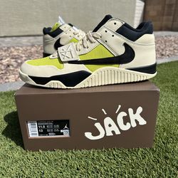 Air Jordan Jumpman Jack TR Travis Scott Bright Cactus NEW/SNKRS RECEIPT SIZE: 11.5 $300 FIRM ONLY!