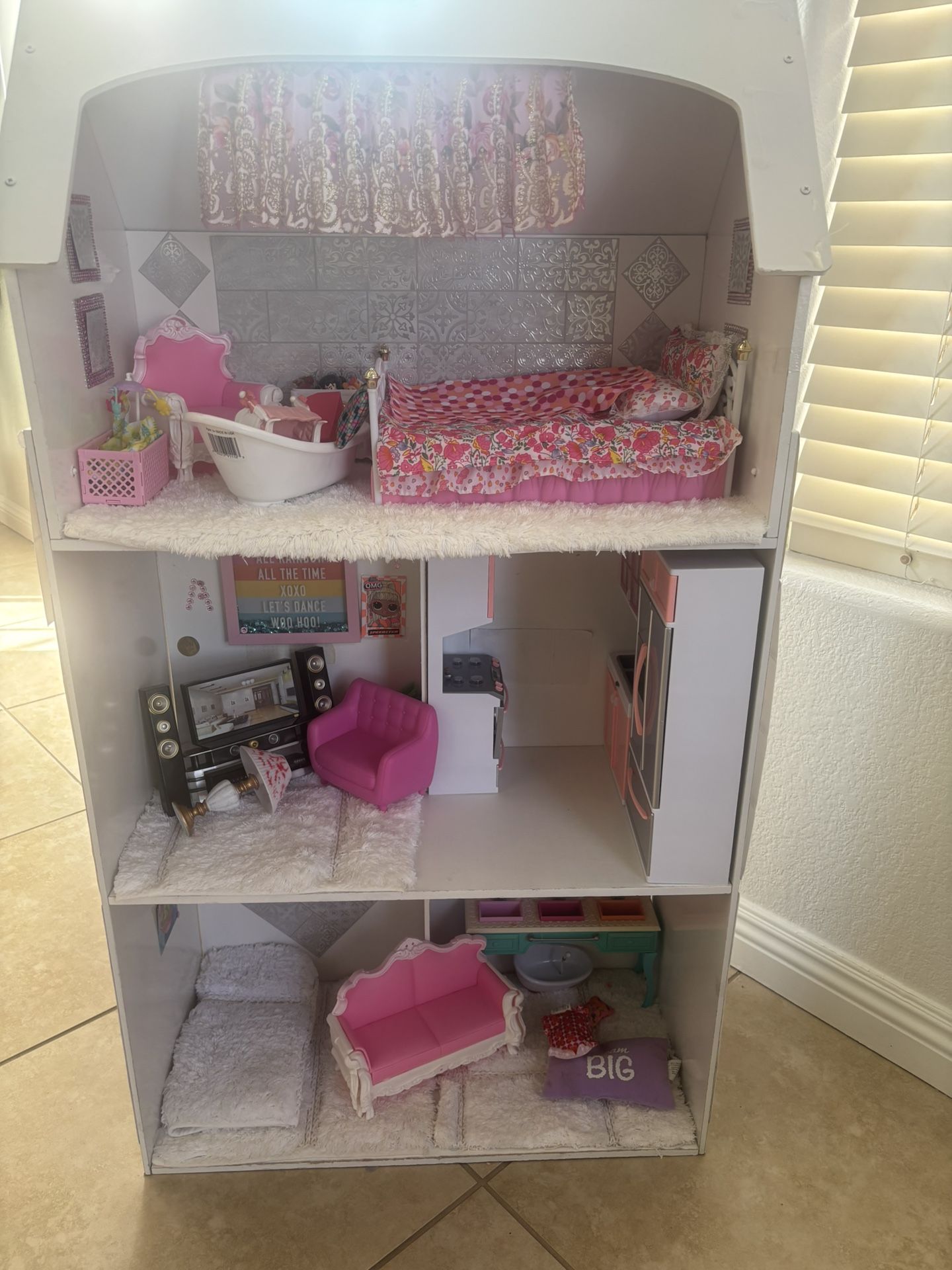 ⭐️⭐️🍓🍓🍎BEAUTIFUL DOLL HOUSE⭐️⭐️❤️🍓🍎