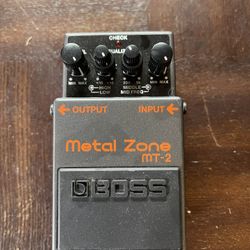 Boss Metal Zone Mt2 Guitar Pedal
