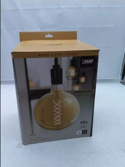 Coil Spiral Filament Amber LED Bulb