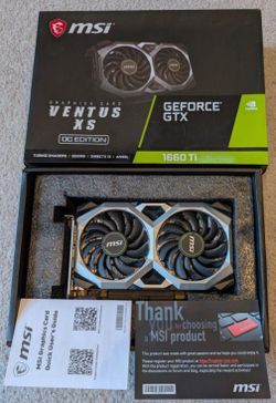 Gaming Graphics Card MSI GeForce GTX 1660 Ti