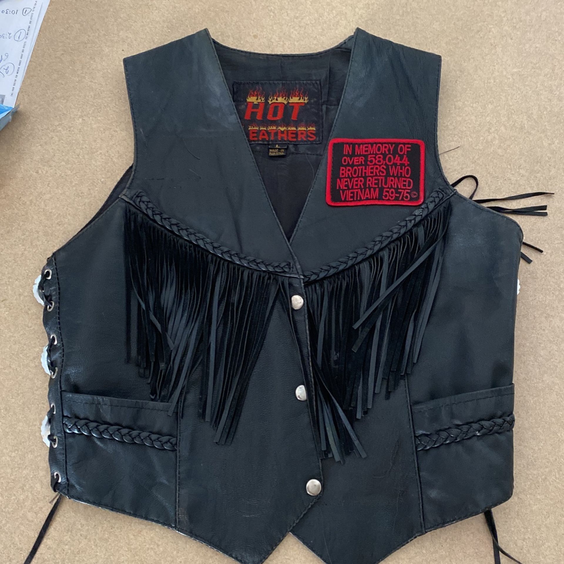 Leather vest