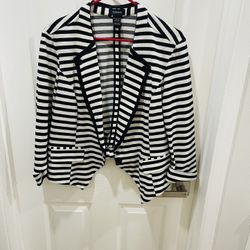 Torrid Striped Blazer XL