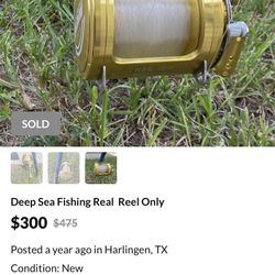 Deep Sea Fishing Real  Reel Only 