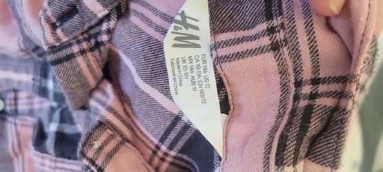 H&M Kids Plaid Flannel Shirt Size 12