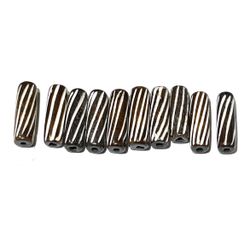 Lot Of 10 Yak Bone African Trade Beads