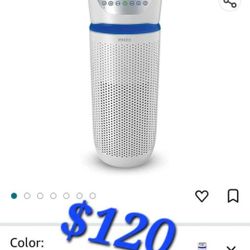 Homedics Air Purifier for Large Rooms, TotalClean Deluxe 5-in-1 Tower Air Purifier UV-C Light for Home, Office, True HEPA Filtration for 1,192 Sq Ft, 