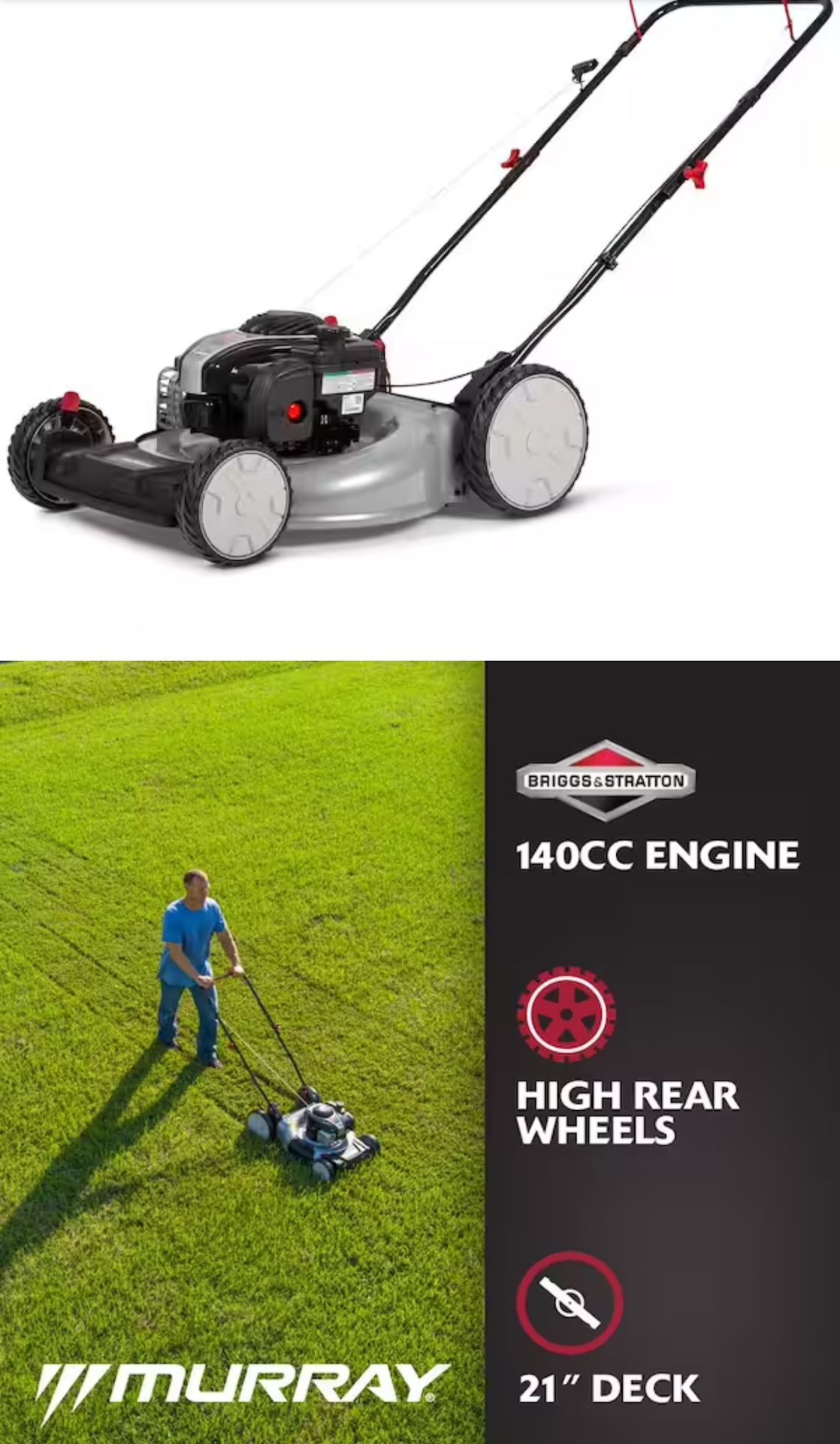 New Gas Powered Lawn Mower