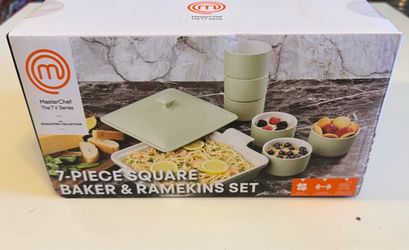 MasterChef 7-Piece Square Baker & Ramekins Set