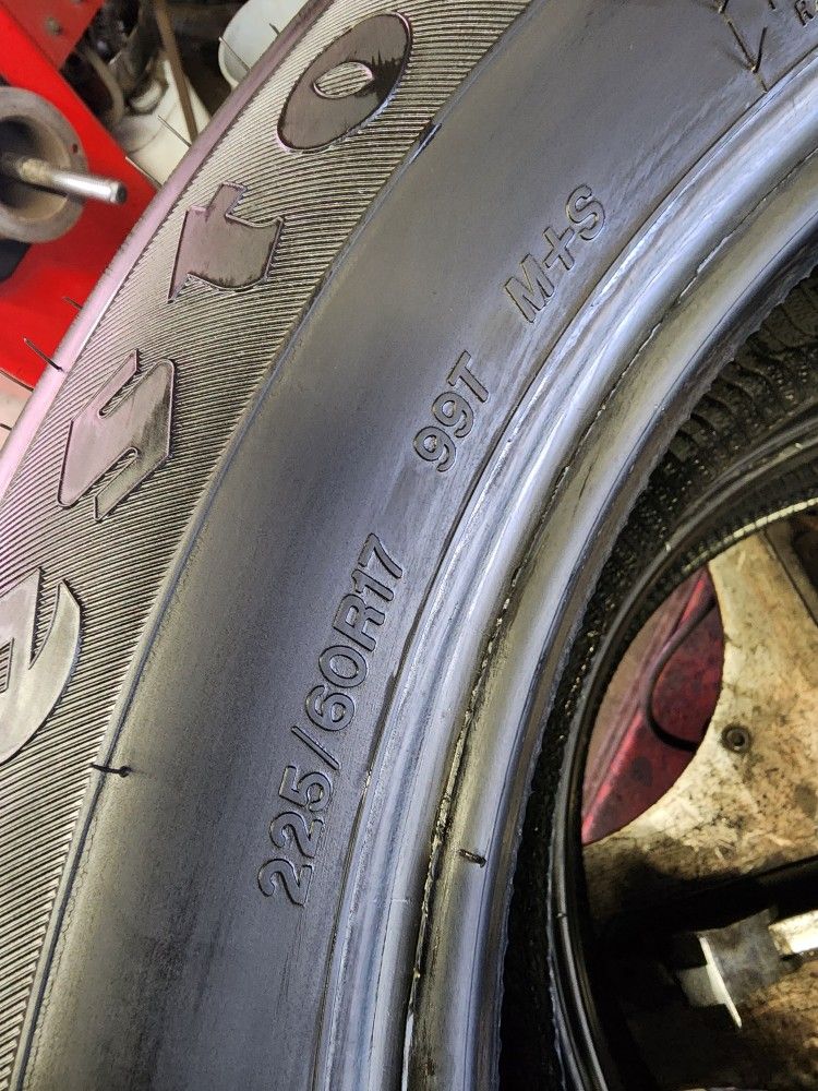 Very Good Full Set Of 225/60R17 Firestone All Season Just$260 Free Installation And Balancing Only At GM Bros Garage In S El Monte Ca