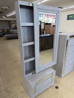 New Grey Sliding Mirror