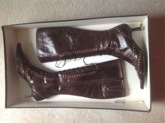 Lario leather boots size 5.5 narrow
