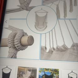 Hammock chair w/pillows