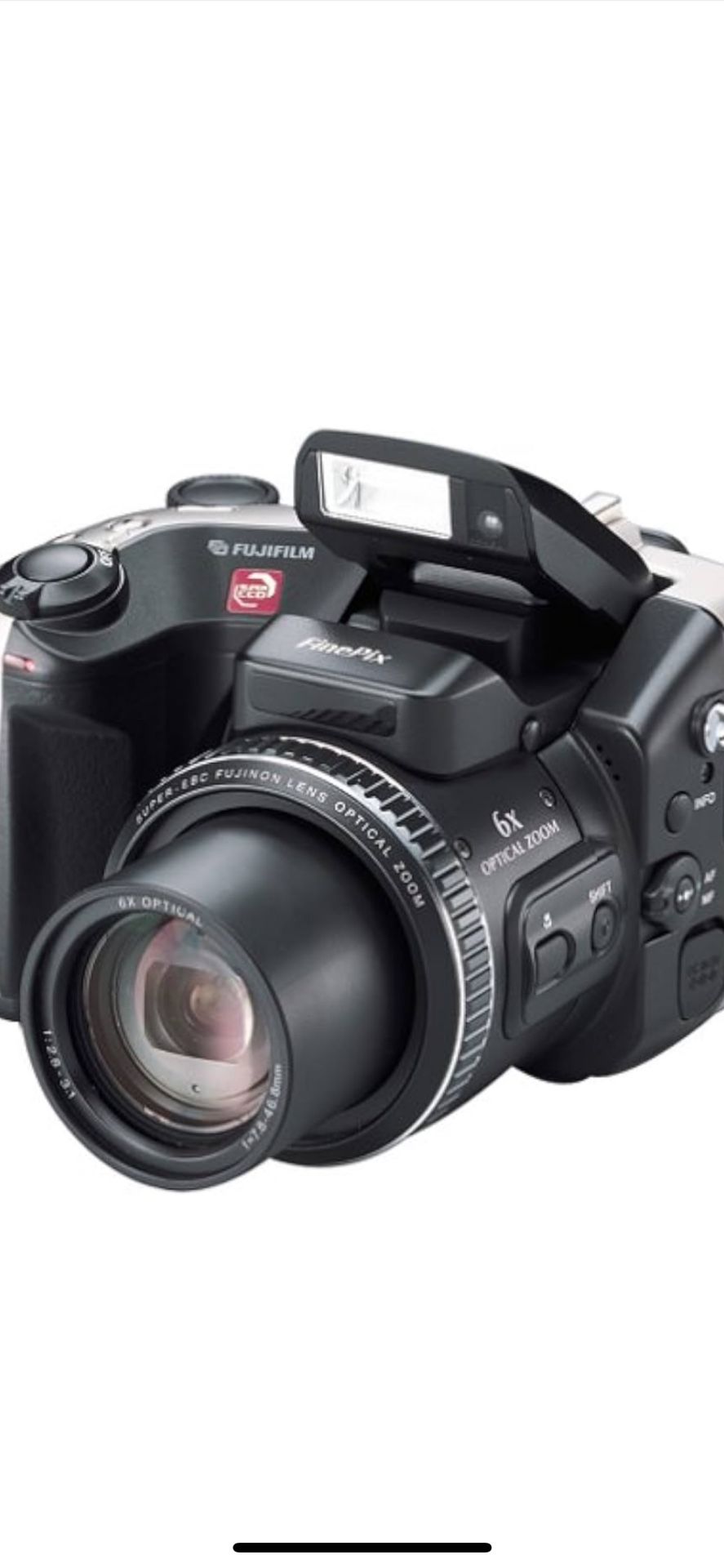3-megapixel sensor captures enough detail for sharp prints at 8 x 10 inches and beyond; software interpolation increases resolution to 6 megapixels 6x