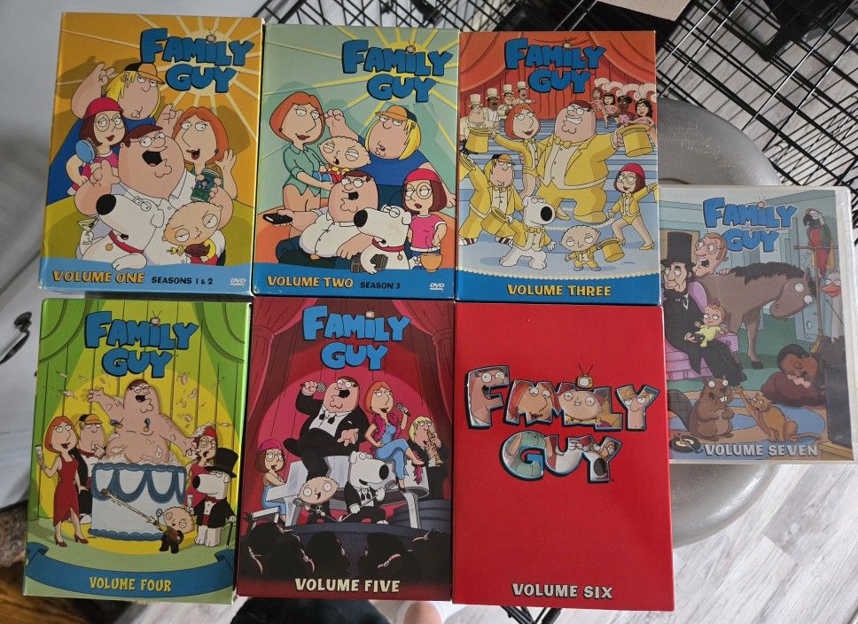Family Guy Vol. 1-7 DVD Sets Lot Of 7