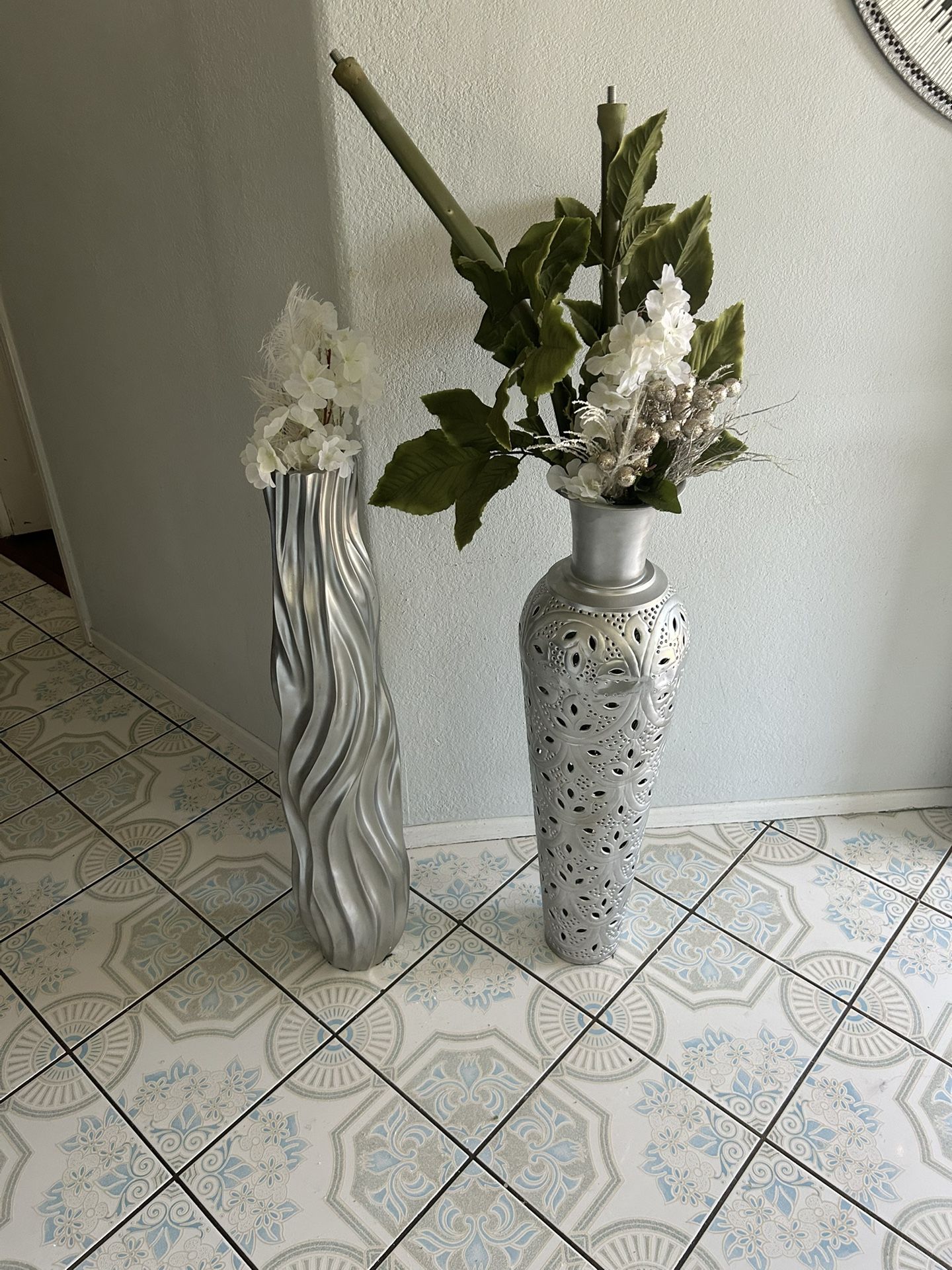 Silver Vases