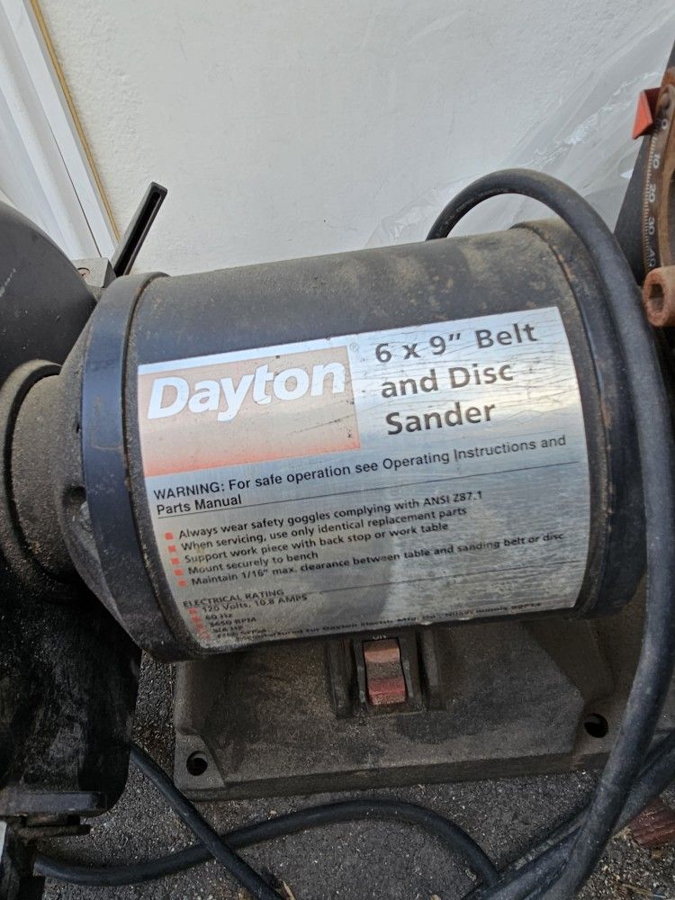Dayton Belt Disc Sander for Sale in Cypress CA OfferUp